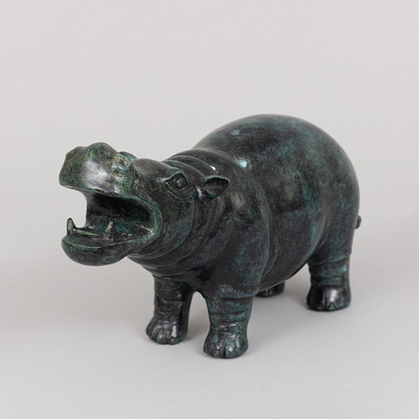 LISA LARSON. Flodhäst ur serien Menageri, Gustavsberg, 1966-76