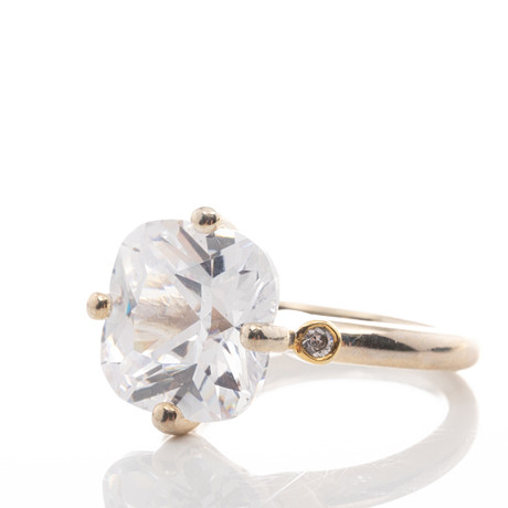 RING, Sterlingsilver, Cubic zirkoner. på auktion hos Garpenhus Auktioner