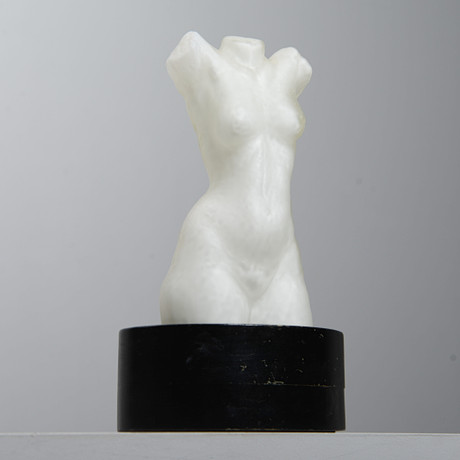PAUL KEDELV. Skulptur/bordslampa, Flygsfors, 1950-tal. på auktion hos Formstad Auktioner