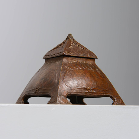 GERDA BACKLUND. Bläckställ, brons, Art Nouveau, Hugo Elmqvist, tidigt 1900-tal. på auktion hos Formstad Auktioner