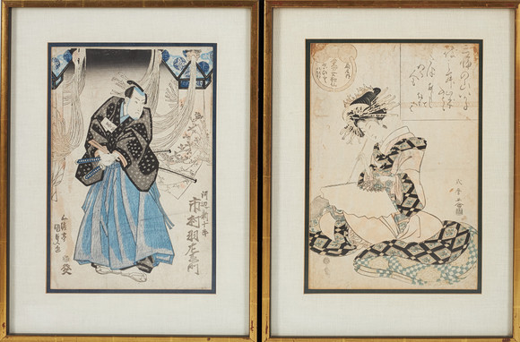 ÅKE HOLM. colored woodcuts, 9 pcs., signed. Art - Engravings