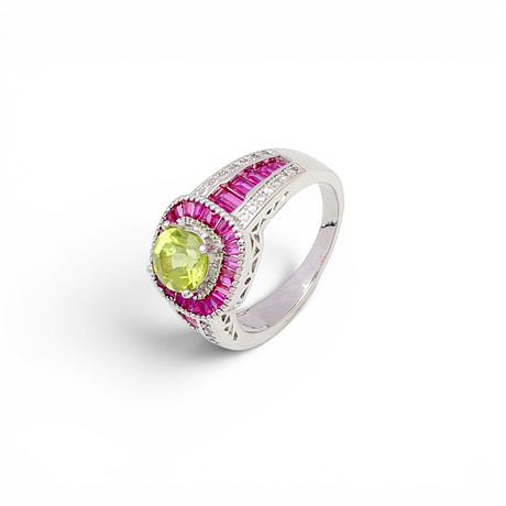 Ring i Art Déco-stil med peridot.