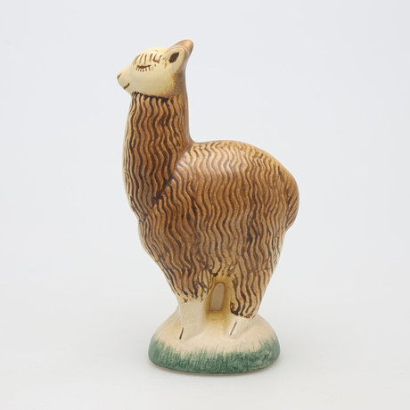 LISA LARSON. FIGURIN, stengods, "Lama/Alpacka", Gustavsberg.