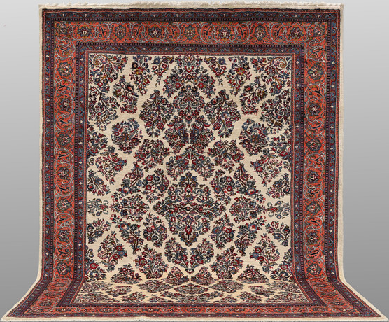 ORIENTMATTA, äldre/old, Sarough, ca 340 x 240 cm. på auktion hos Skandia Auktion