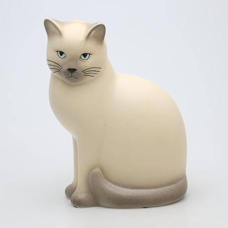 LISA LARSON. FIGURIN, stengods, katt, "Måns Maxi", Gustavsberg, K-studion.