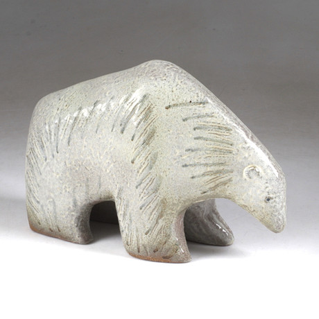 KNUD KYHN. A polar bear figurine, model 1137, Royal Copenhagen