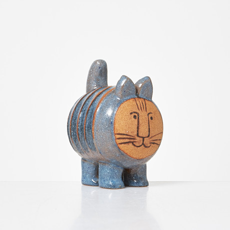 LISA LARSON, Lion, 3 pcs, marked LISA L. Made in Sweden, stoneware