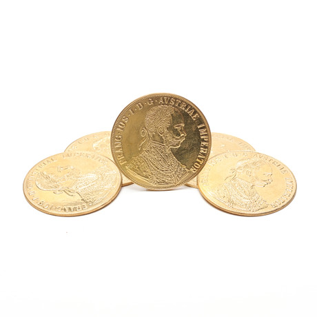 COIN, 23 k gold, 4 ducat, Austria-Hungary, 