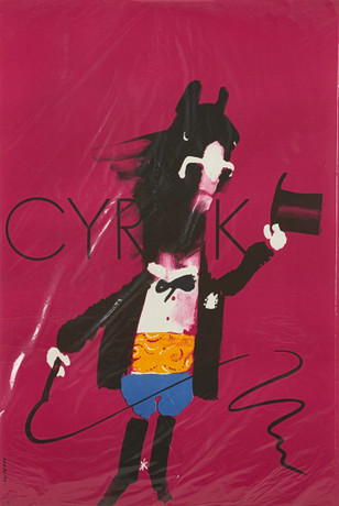WALDEMAR ŚWIERZY. Affisch, "Cyrk Ringmaster Horse", 1970, WAG. på auktion hos Crafoord Auktioner Stockholm
