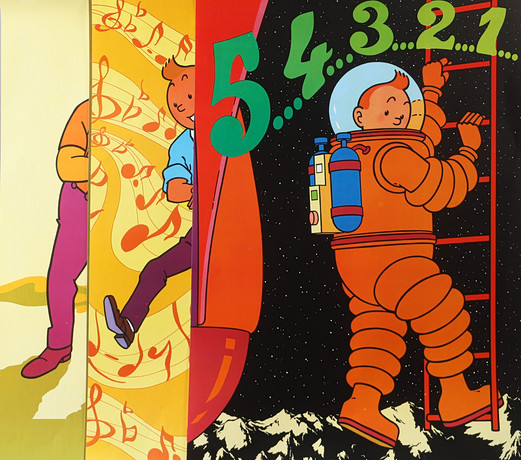 TINTIN 'ON A MARCHE SUR LA LUNE' TANK. Toys - Model cars - Auctionet