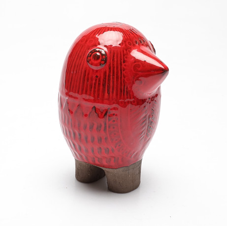 FIGURIN, fågel, keramik, Mari Simmulson, Upsala-Ekeby, 1960/70-tal. på auktion hos Gomér & Andersson Linköping