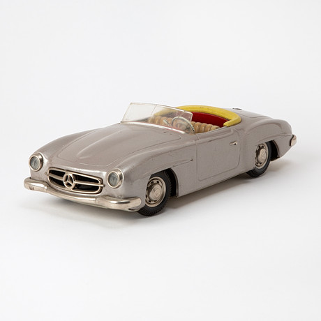 SCHUCO. "Elektro Phänomenal", Mercedes-Benz 190 SL, trådstyrd, plåt, Västtyskland, 1900-tal.