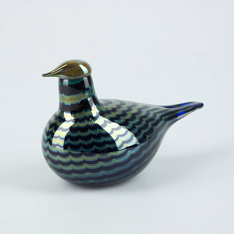 OIVA TOIKKA. bird, Napapiirin Lasi Finland, signed O. Toikka