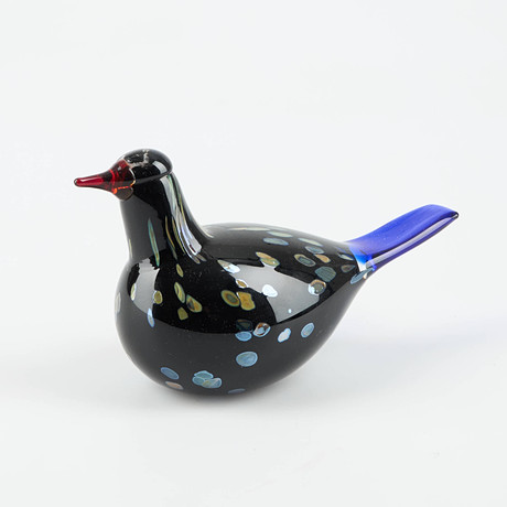 OIVA TOIKKA. bird, Napapiirin Lasi Finland, signed O. Toikka