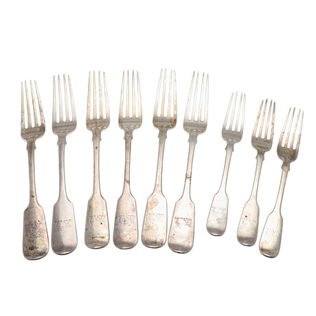CHRISTOPH WIDMANN, CLASSIC, CAKE FORKS, SILVER PLATED, 90S EDITION