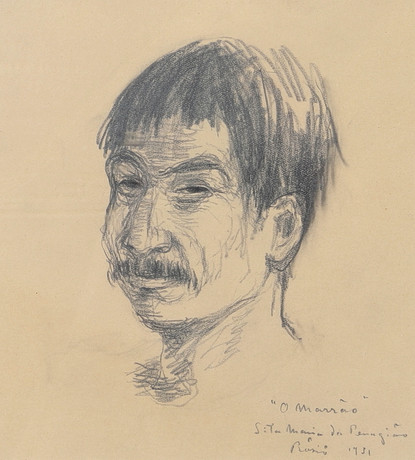 HILDING RÖSIÖ. Blyertsteckning, "O Marrâo", signerad och daterad 1931. på auktion hos Ekenbergs Auktioner