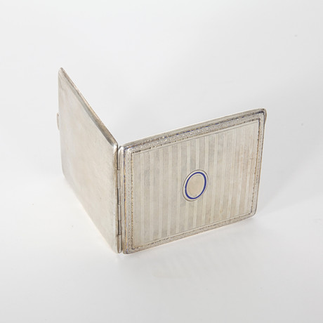 dior cigarette case Christian Trotter Canvas Beige Gold Auth 156140 Porte Cigarettes DIOR | Monsieur.J