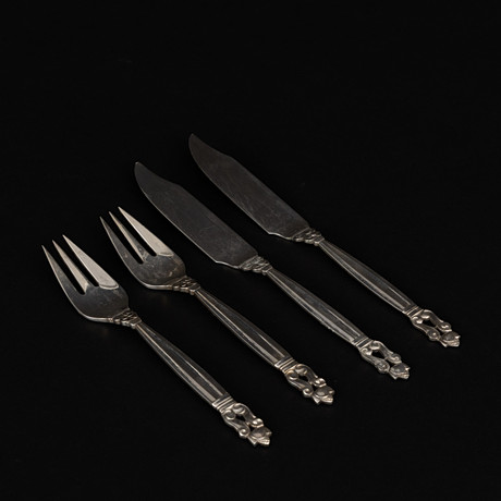 did georg jensen ever make silver fish box Sterling Acanthus Cutlery Set, 12 Persons (108 pie Cactus is the creation of world renowned silversmith Pill box 79D I Georg