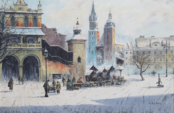 GUY NOCHET. City motif, 2 pcs, oil on canvas, signed. Art