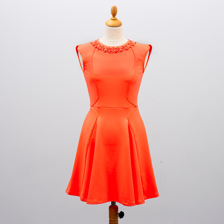 ted baker orange skater dress Ted baker orange skater dress with pockets NWT