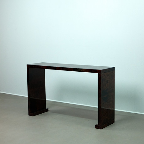 ANNIBALE COLOMBO. Console table with folding plate. Furniture