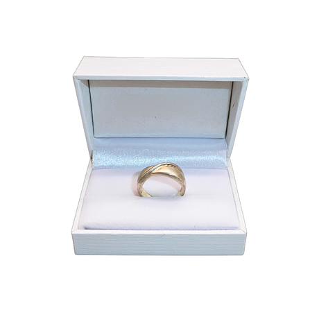 RING I 925 SILVER I SVÄNGD CROSSOVER-DESIGN.
