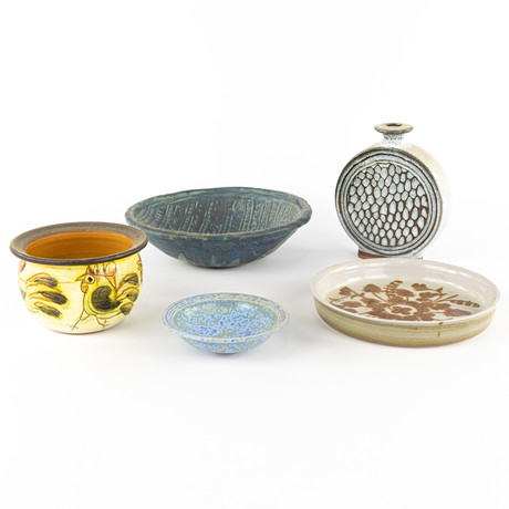 Gunnar Nylund &Carl Harry  セット A Collection CERAMK, 2 parts, Rörstrand, Gunnar Nylund and Carl