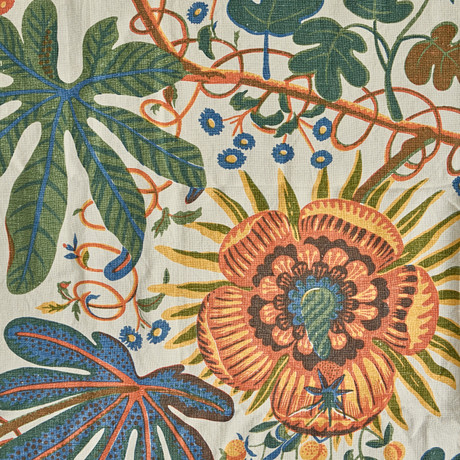 JOSEF FRANK (1885–1967). Gardinlängd, mönster "Ariala", Firma Svenskt Tenn. på auktion hos Crafoord Auktioner Stockholm