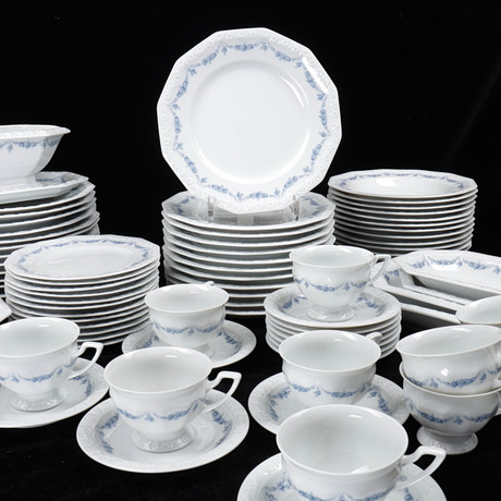 MAT/KAFFESERVIS, 78 delar, porslin, "Classic Rose", Rosenthal, Tyskland.
