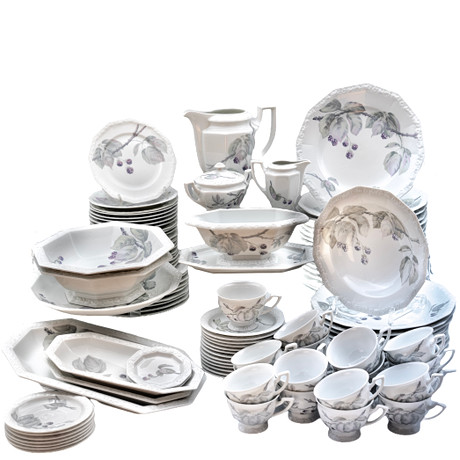 SERVIS, modell "Maria", Rosenthal, Selb-Bavaria, Tyskland, 107 delar. på auktion hos Norrlands Auktionsverk
