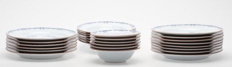 SERVISDELAR, 26 st, Ostindia, Rörstrand, 1900 tal.