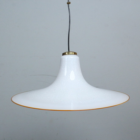 COSACK LEUCHTEN. Space Age taklampa ''Ufo'' i Muranoglas från 1970-talet.