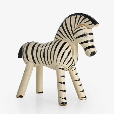 TAISTO KAASINEN. Zebra, figurine, stoneware, Arabia. Ceramics