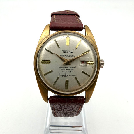 TRADA, armbandsur, 1950/60-tal, manuell, gulddoublé. på auktion hos Skandia Auktion