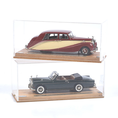 MODELLBILAR, 2 st, metall/resin. Bl.a. Rolls Royce Silver Cloud III, FYP Creations, skala 1:43.