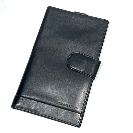 PORSCHE DESIGN. Dokumentmapp i svart läder. Oanvänd.