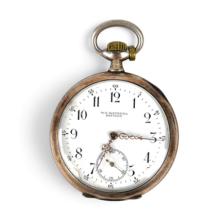 FICKUR. Silver, Zenith, 1902. på auktion hos Roslagens Auktionsverk