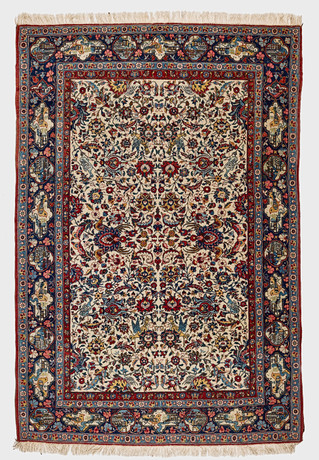 ORIENTMATTA, Ghom, semiantik, 214 x 146 cm. på auktion hos Stockholms Auktionsverk Magasin 5