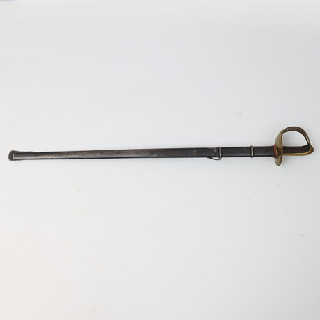 SABEL, med stålbalja, svensk, m/1893 , för manskap vid kavalleriet, E. Svalling. Eskilstuna. på auktion hos Falun Auktionsbyrå