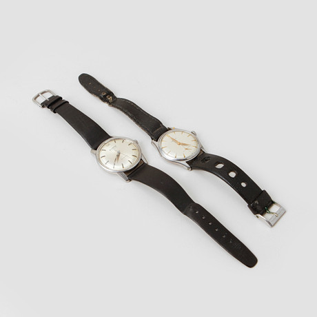 ARMBANDSUR, 2 st, Certina och Helvetia, stål, mekaniska, 1950/60-tal. på auktion hos Göteborgs Auktionsverk