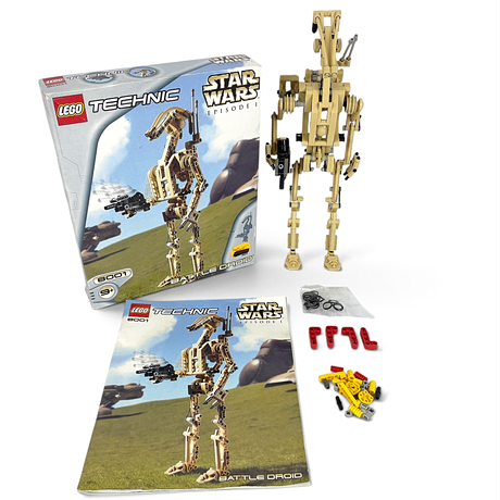 STAR WARS, lego, Episode 1 modell 8001, battle droid i originalförpackning. på auktion hos Roslagens Auktionsverk
