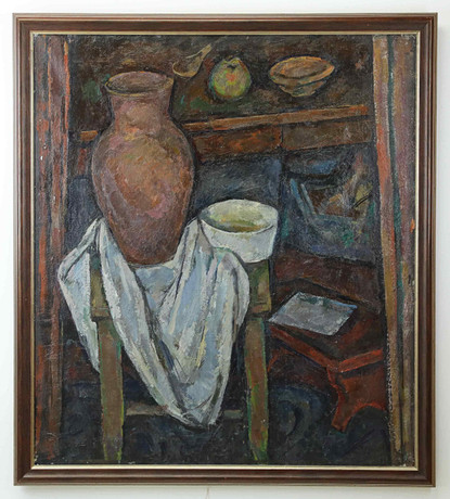 IOSIF MIKHAILOVICH GURVICH. Olja på duk, Stilleben, signerad och daterad 1970 á tergo.