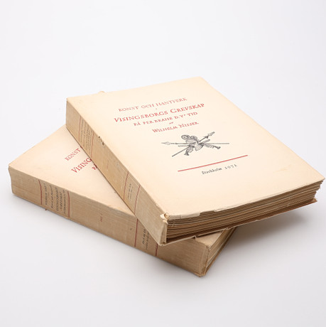 BIBLIOFILI. VISINGSBORGS GREVSKAP PÅ PER BRAHE D. Y:S TID - NR. 125 AV 300 NUMRERADE OCH RIKT ILLUSTRERADE EXE på auktion hos Crafoord Auktioner Lund