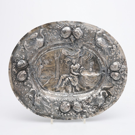 JOHAN WILHELM HELLEDAY (1696-1711) PRESENTERFAT, silver, barock, Stockholm, 1705. på auktion hos Crafoord Auktioner Lund