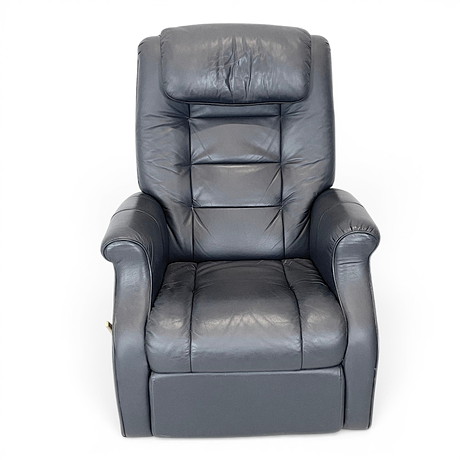 JÜRGEN LANGE. FSM. Sessel mit Relaxfunktion, Modell 'Unus', Leder, 1980er Jahre. Möbel - Sessel & Stühle