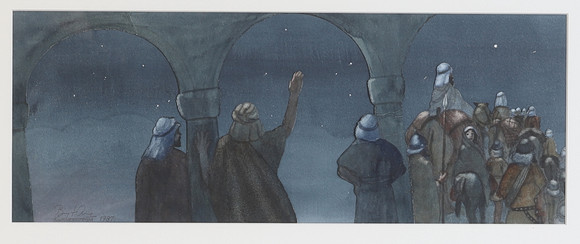 BENGT ARNE RUNNERSTRÖM. Gouache med collage, signerad. på auktion hos RA Auktionsverket Norrköping