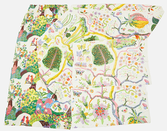 JOSEF FRANK. Textillängder, 4 dlr, olika mönster, för Firma Svenskt Tenn.
