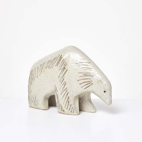KNUD KYHN. Porcelain polar bear, model 1137, Royal Copenhagen