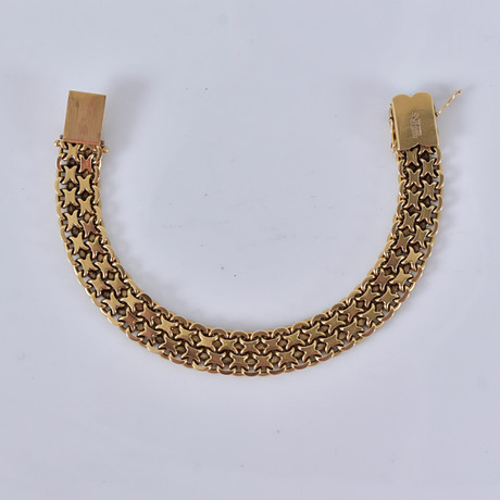 ARMBAND, X-länk, 18K, Ceson Guldvaru Ab, Göteborg, 1957.
