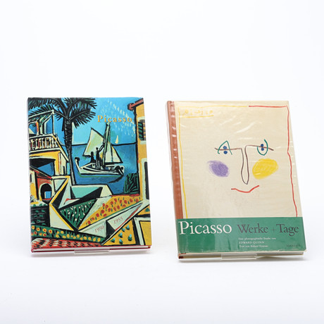 BÖCKER, "Picasso werkestage", "Picasso paintings, watercolours, drawings and sculpture - the fifties I 1950-55 på auktion hos Uppsala Auktionskammare